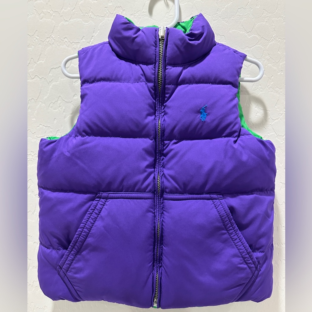 Ralph Lauren Reversible Unisex Puffer Vest, size 4/4T